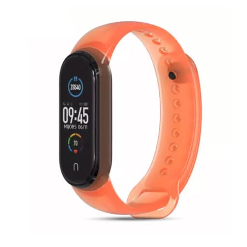 Xiaomi Mi Band 5 és Mi Band 6 okoskarkötő áttetsző szilikon pótszíj - Image 12